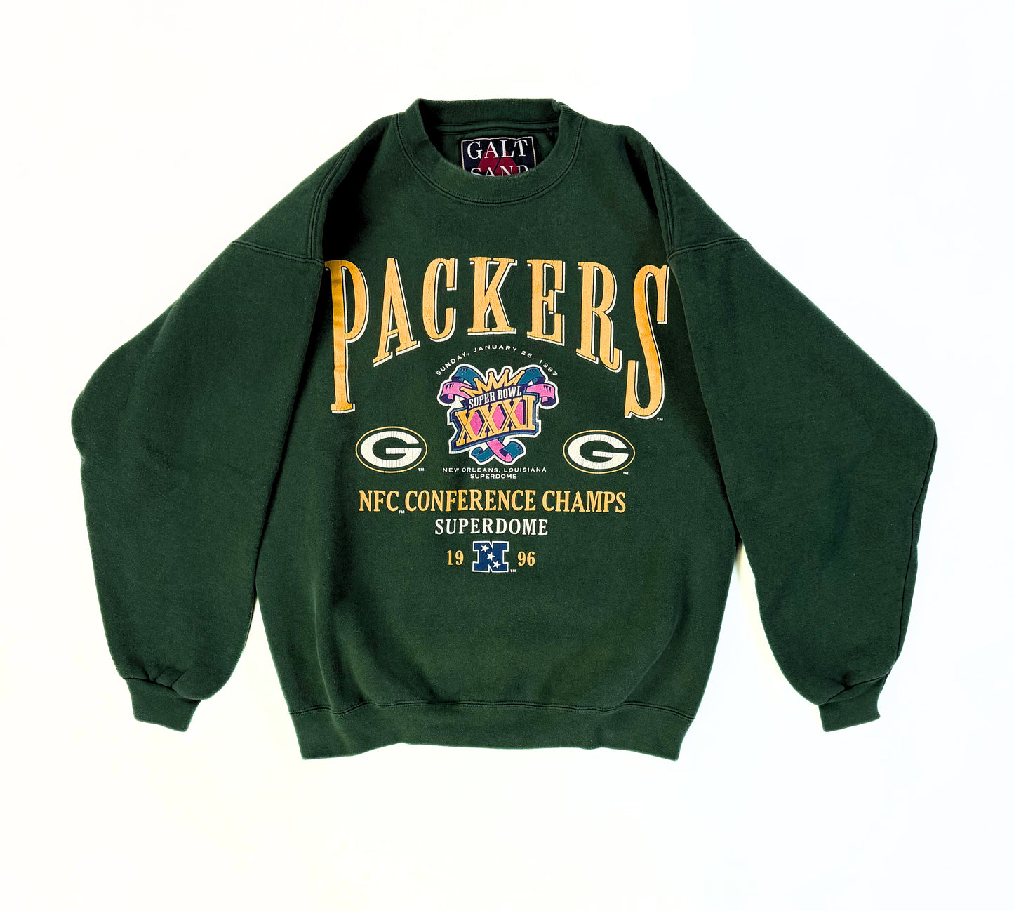 1996 Green Bay Packers NFC Champions Crewneck Sweatshirt