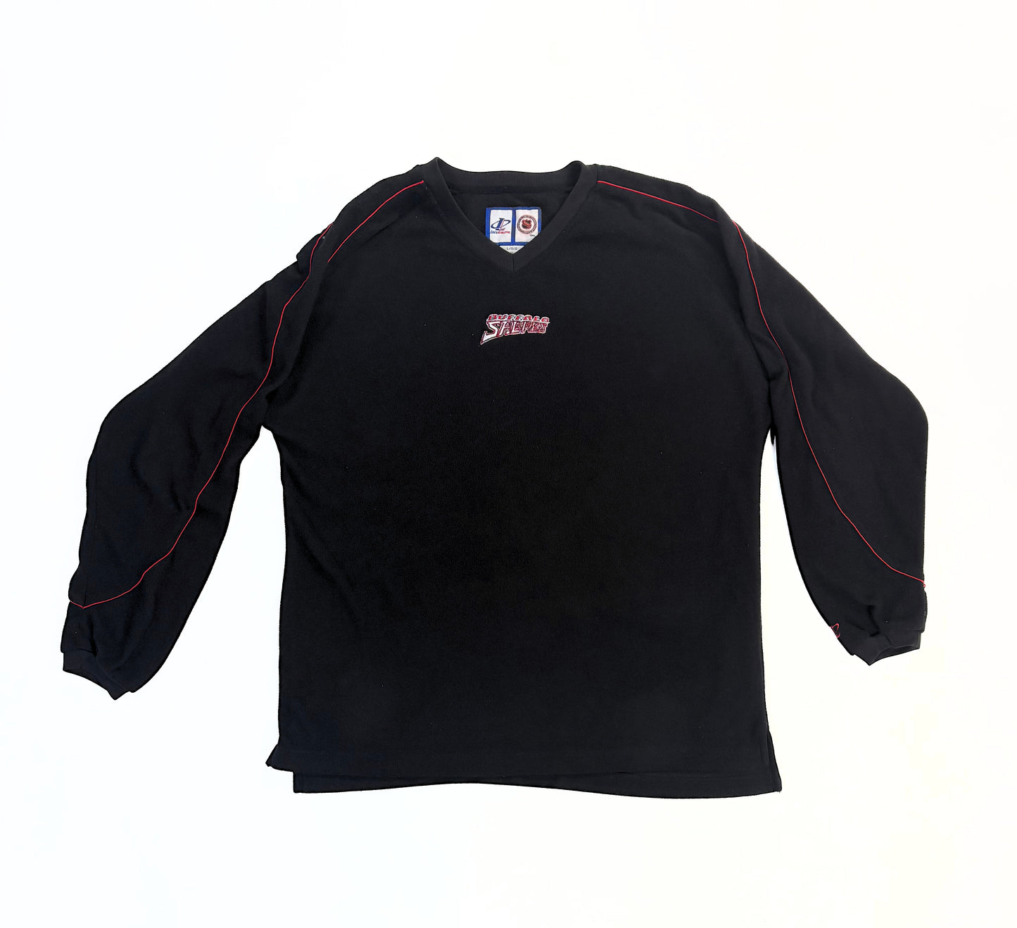1990's Buffalo Sabres Logo Athletic Fleece Long Sleeve Shirt