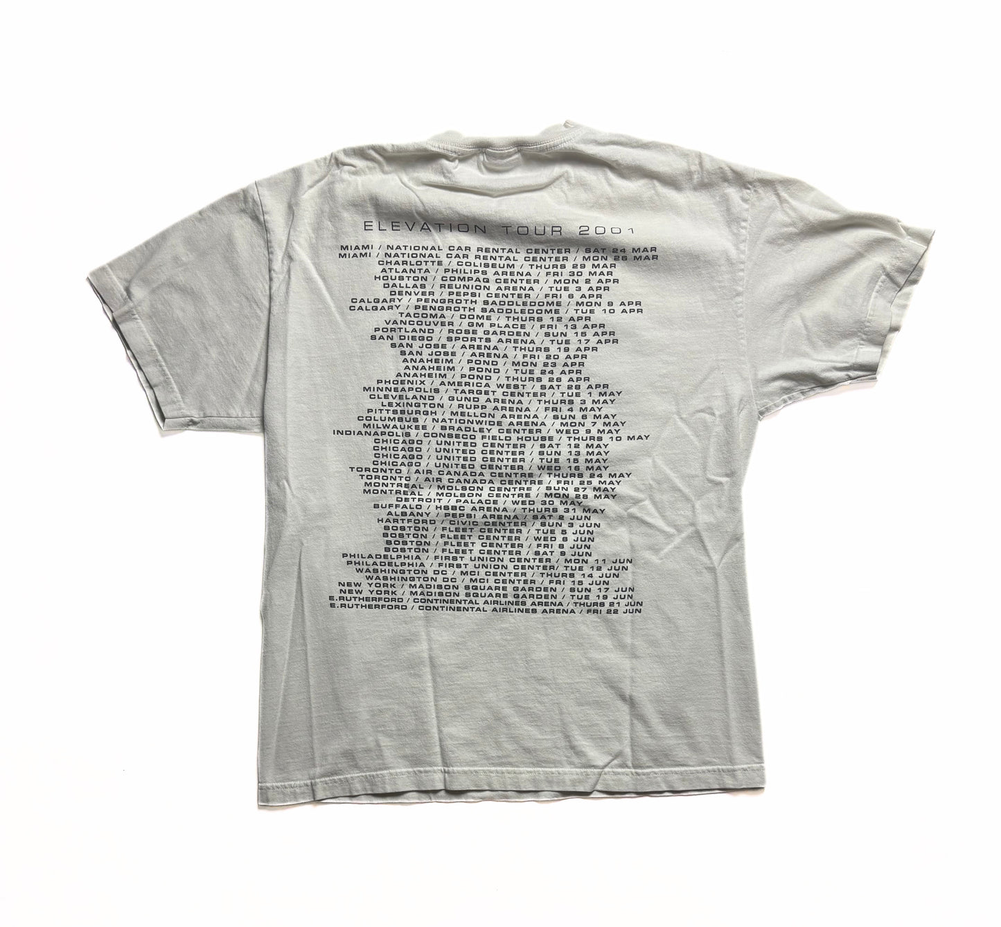 2001 U2 Elevation Tour T-Shirt