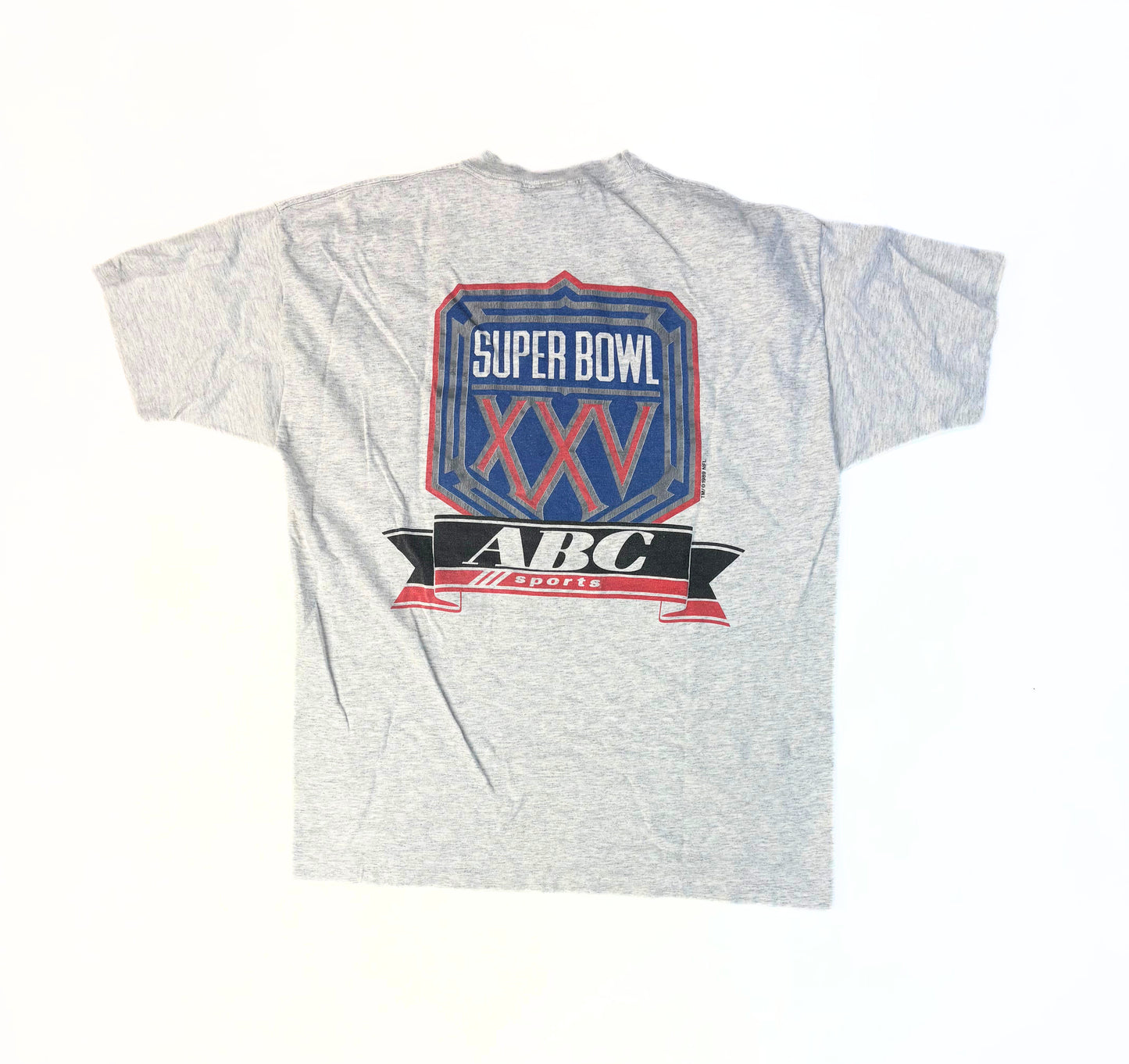 1991 ABC Sports Super Bowl XXV Buffalo Bills Vs Washington Redskins T-Shirt