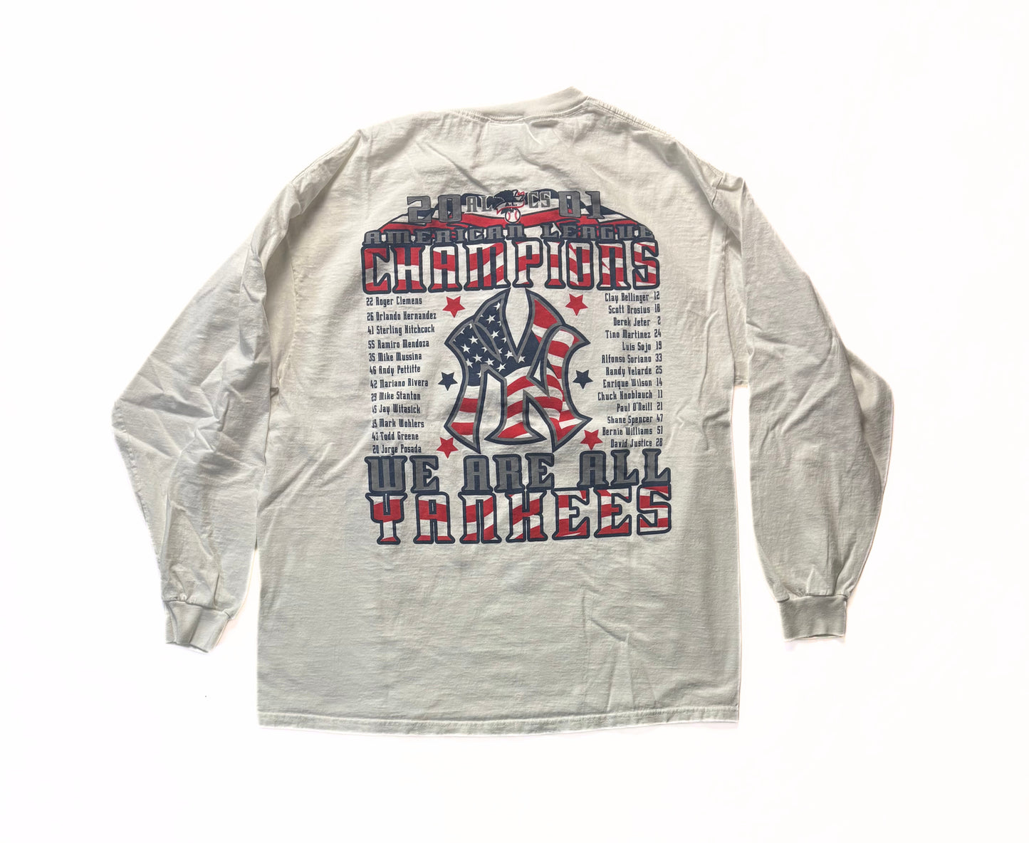 2001 New York Yankees American League Champions Long Sleeve Shirt