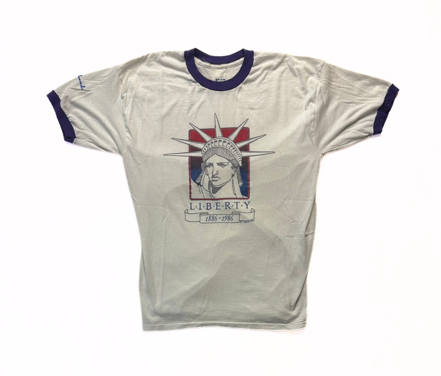 1986 NYC Liberty Ringer T-Shirt
