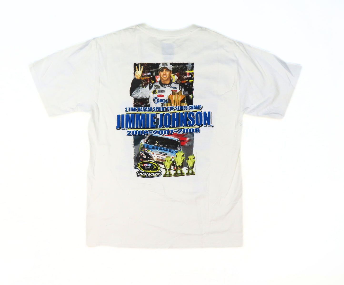 2008 NASCAR Jimmie Johnson 3 Peat T-Shirt
