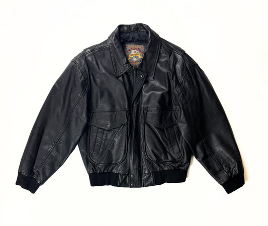 1990's Adventure Bound Leather Biker Jacket