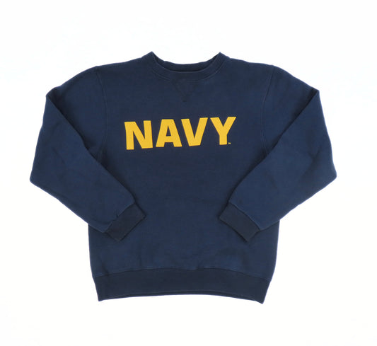 1990's Navy Made In USA Crewneck Sweatshirt