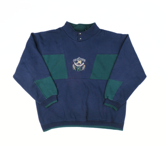 1990's Golf Button Up Pullover Sweater