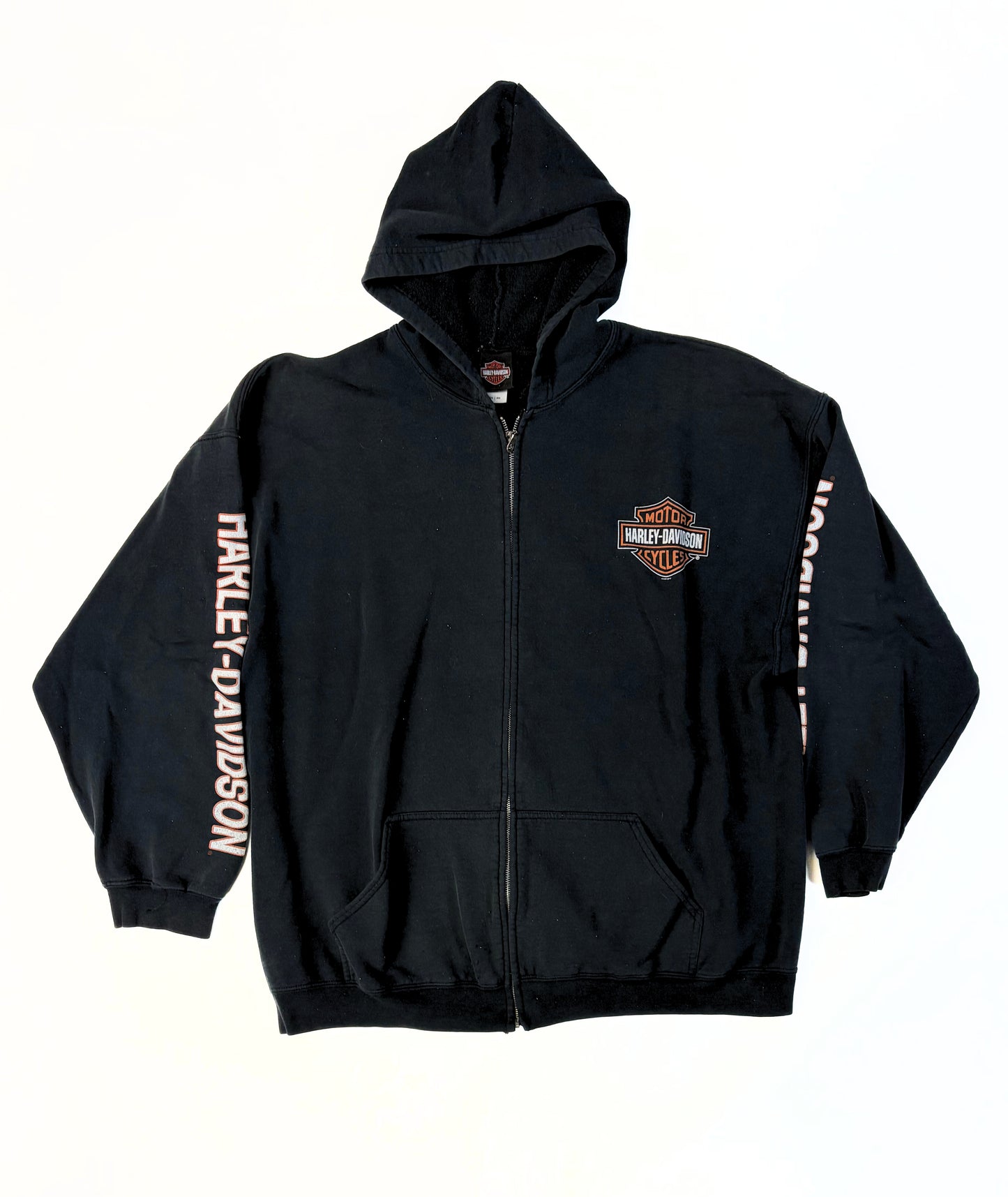 2010's Harley Davidson Zip-Up Hoodie Sweatshirt