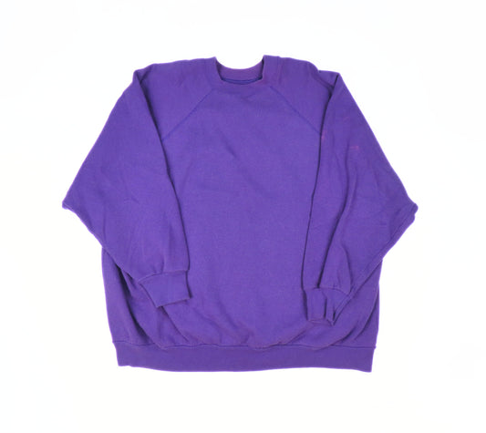 1990's Purple Blank Crewneck Sweatshirt