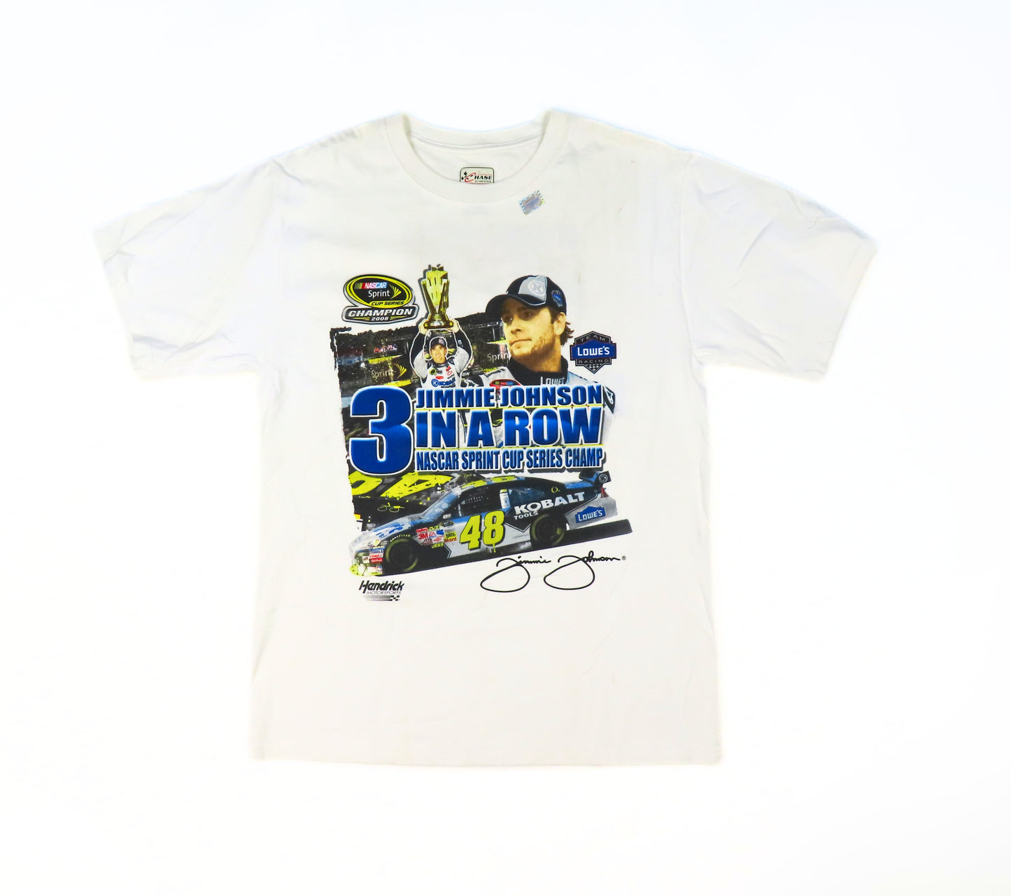 2008 NASCAR Jimmie Johnson 3 Peat T-Shirt