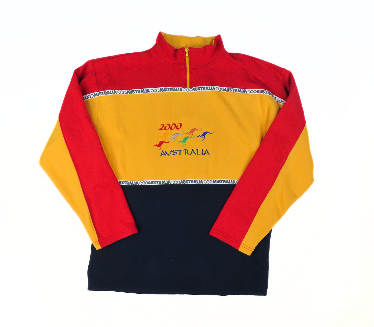 2000 Australia Zip-Up Pullover Sweater