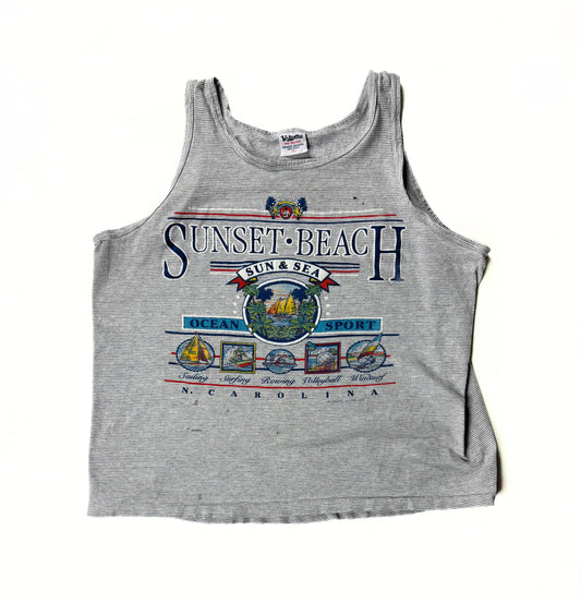 1992 Sunset Beach North Carolina Tank Top Shirt